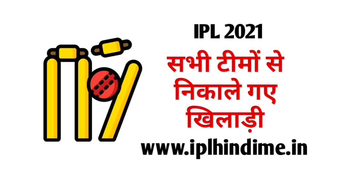 ipl 2021 released players list all team in hindi