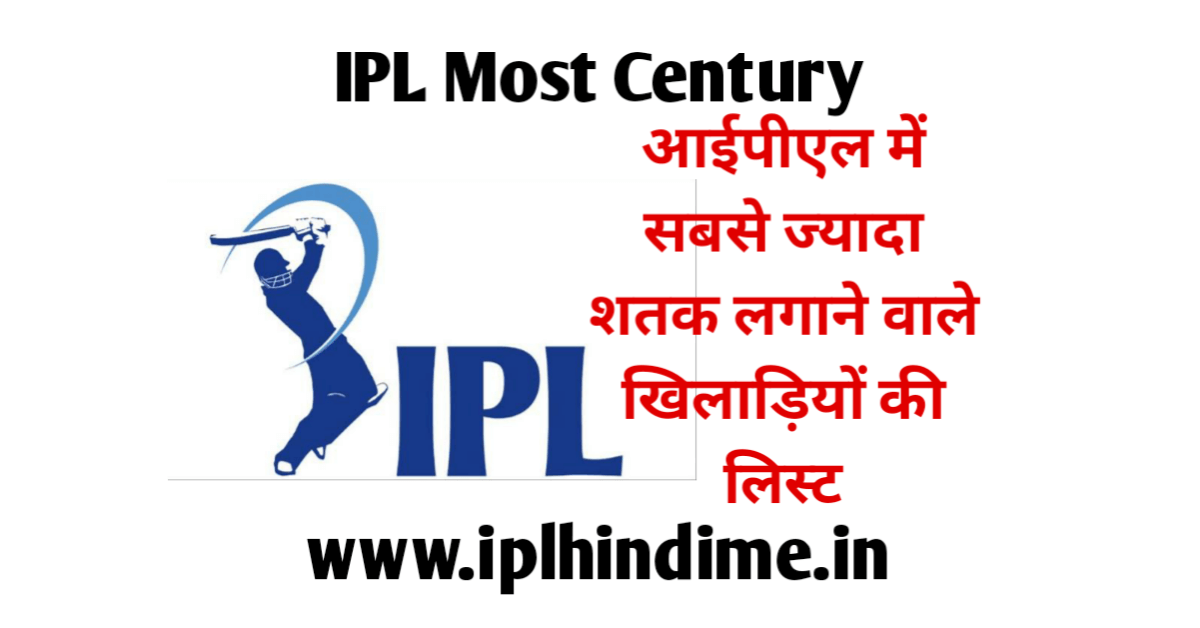 आईपीएल में सबसे ज्यादा शतक मारने वाला खिलाड़ी | IPL Mein Sabse Jyada Satak Marne Wala Khilari